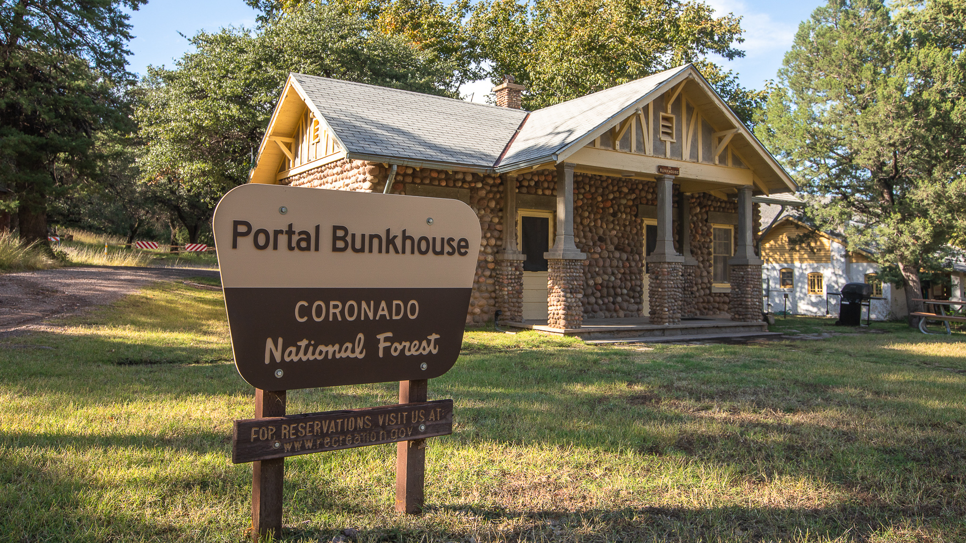 Not only is the Portal Bunkhouse listed on the National Register of Historic Places, but it is recognized as one of the best remaining examples of river cobble masonry from the 1930s.