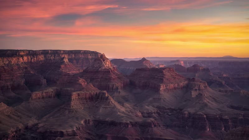 Grand Canyon sunrise view