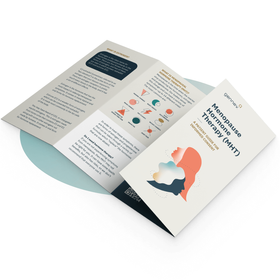 An nicely colored illustration of a pamphlet.