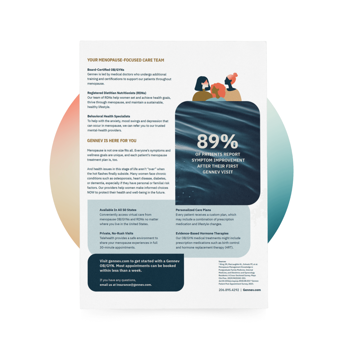 An nicely colored illustration of a pamphlet.