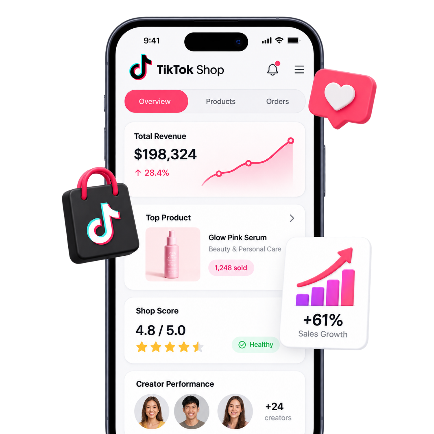 TikTok Shop Management Services illustration