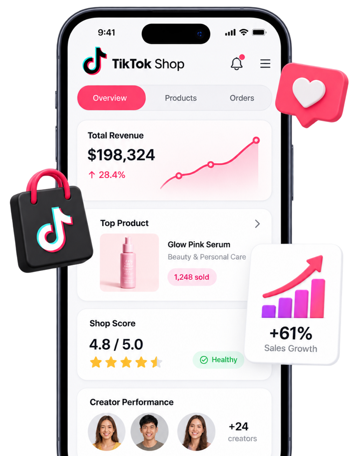 TikTok Shop Management Services illustration