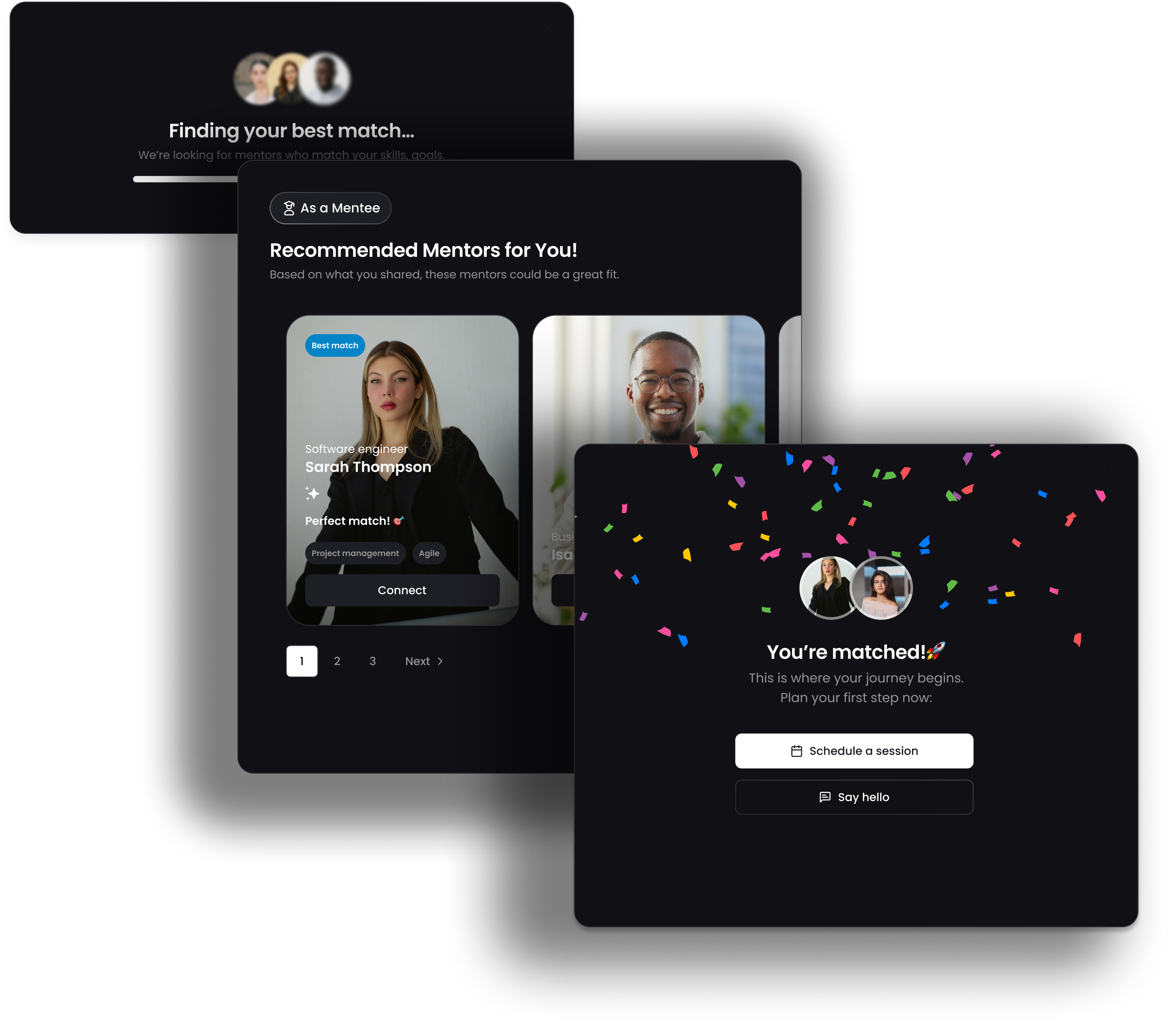 Thrive Mentoring - mentor matching feature in Thrive LMS
