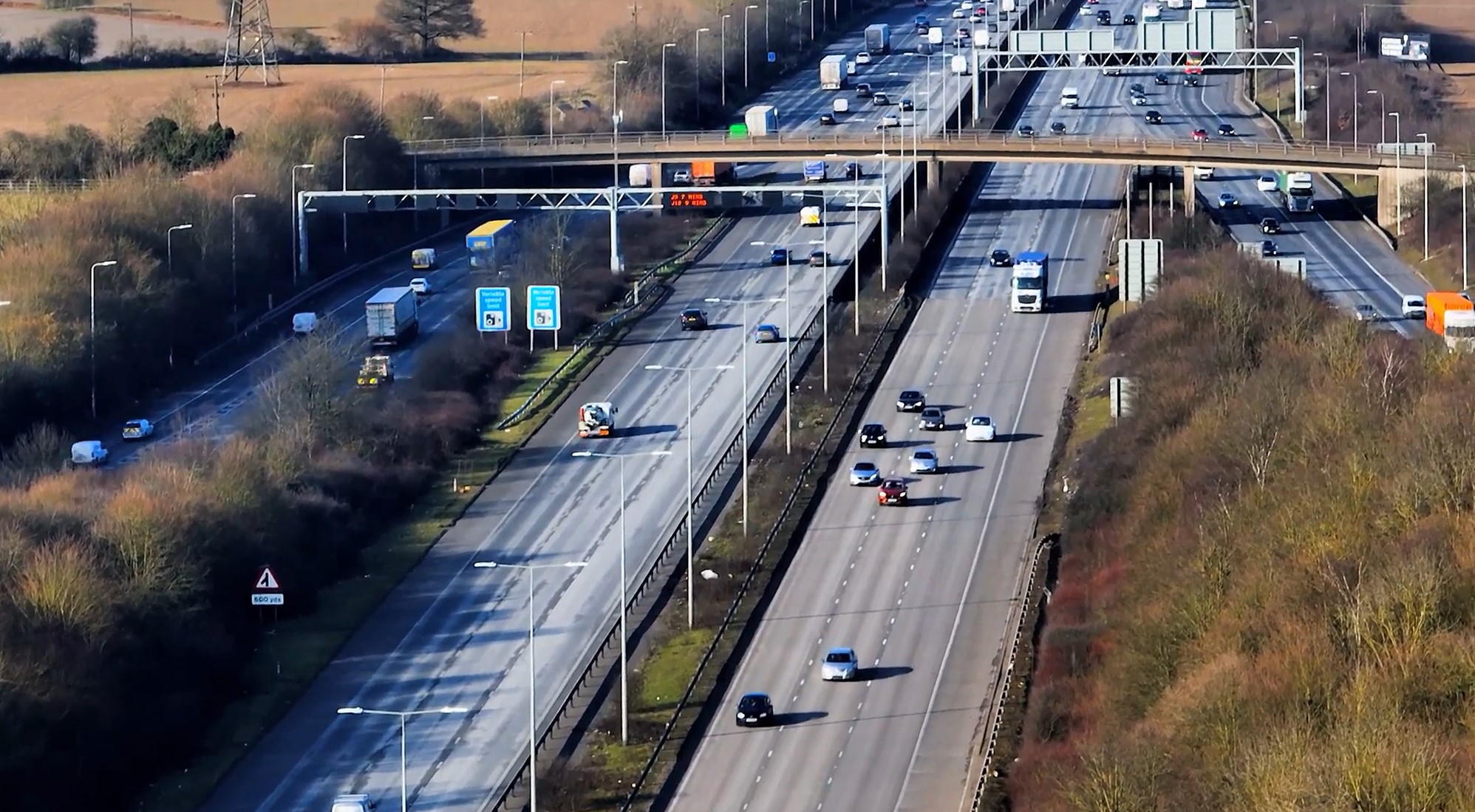 National Highways: cars on motorway