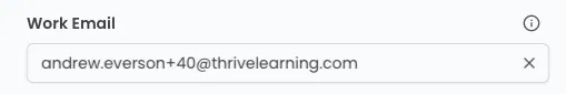 Verified email custom field on a learner profile