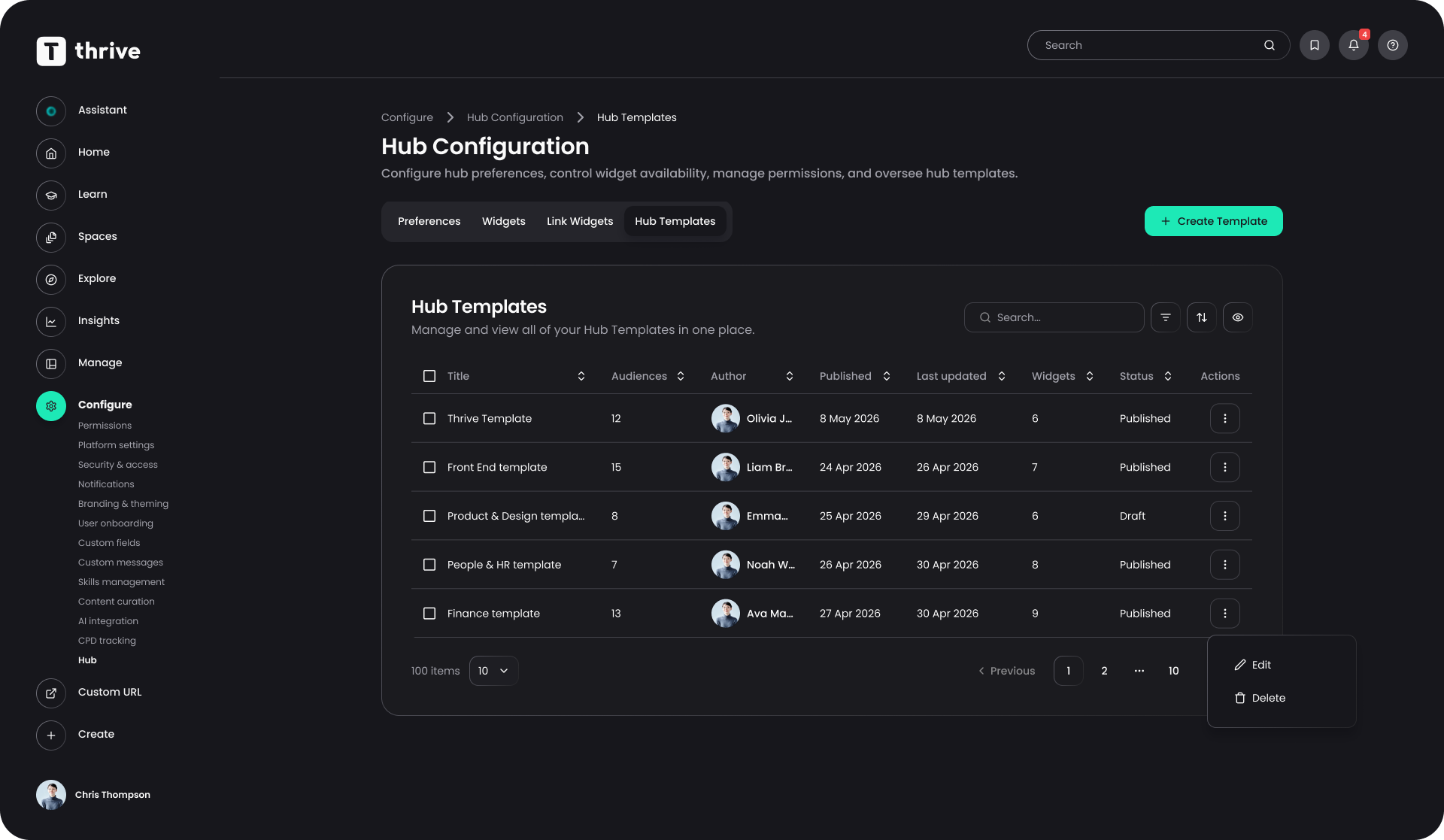 Hub Admin templates cover image