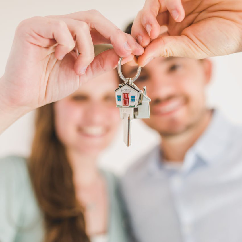 Happy new homeowners