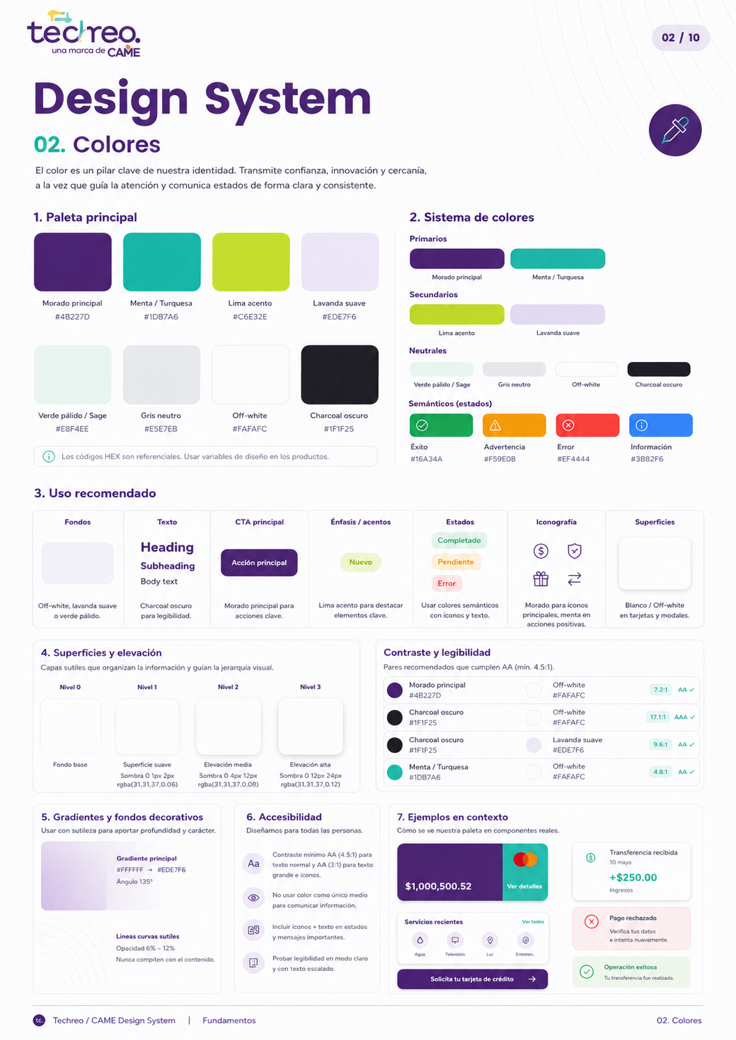 Design System 02 · Colores
