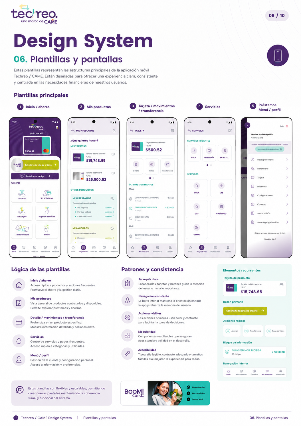 Design System 06 · Plantillas y pantallas