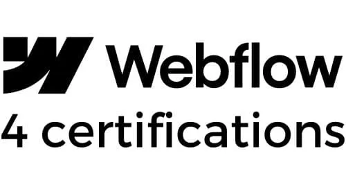 logo Webflow 4x certifié