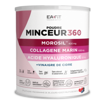 Poudre Morosil, Vinaigre de Cidre, Collagène & Acide Hyaluronique Minceur 360