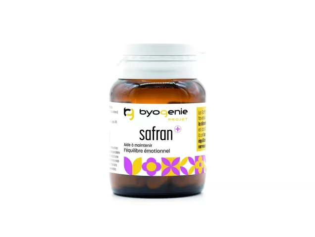 Un safran pour retrouver équilibre et sérénité, contient du Safr'Inside bio, un extrait perse  pur et optimisé de qualité supérieure (Sargol).