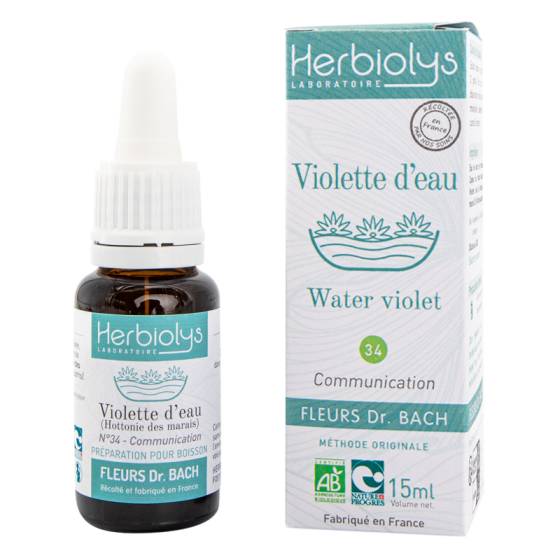 Water violet - violette d’eau n°34 - fleurs dr bach bio Herbiolys