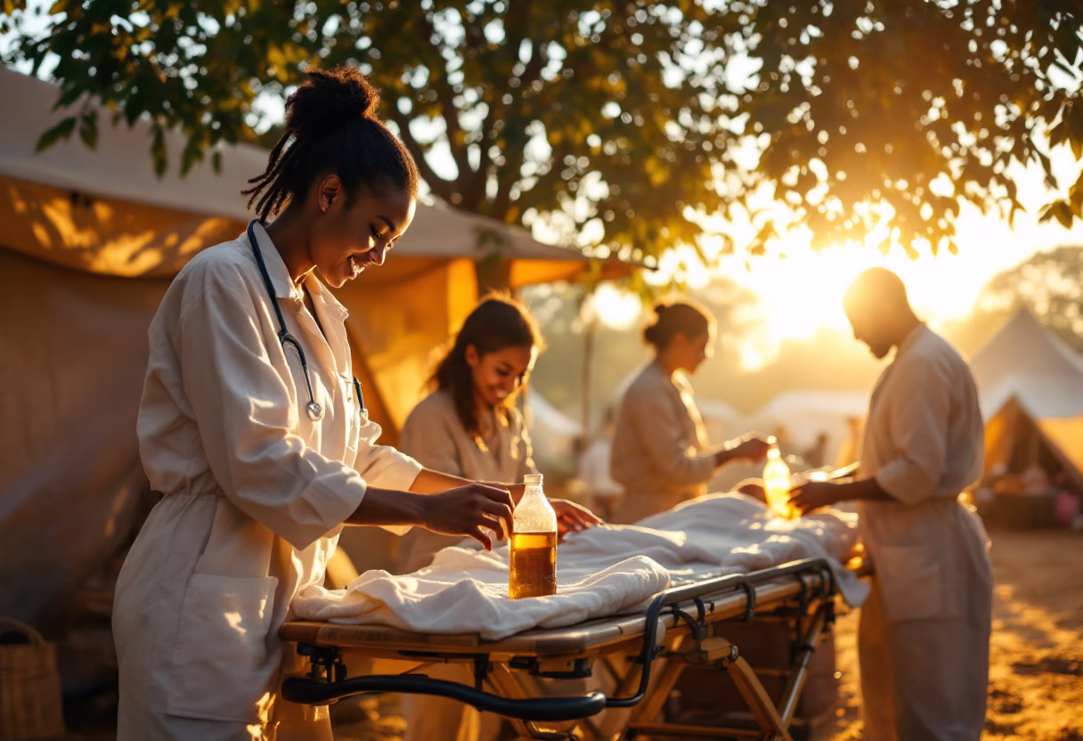 image of medical aid being provided