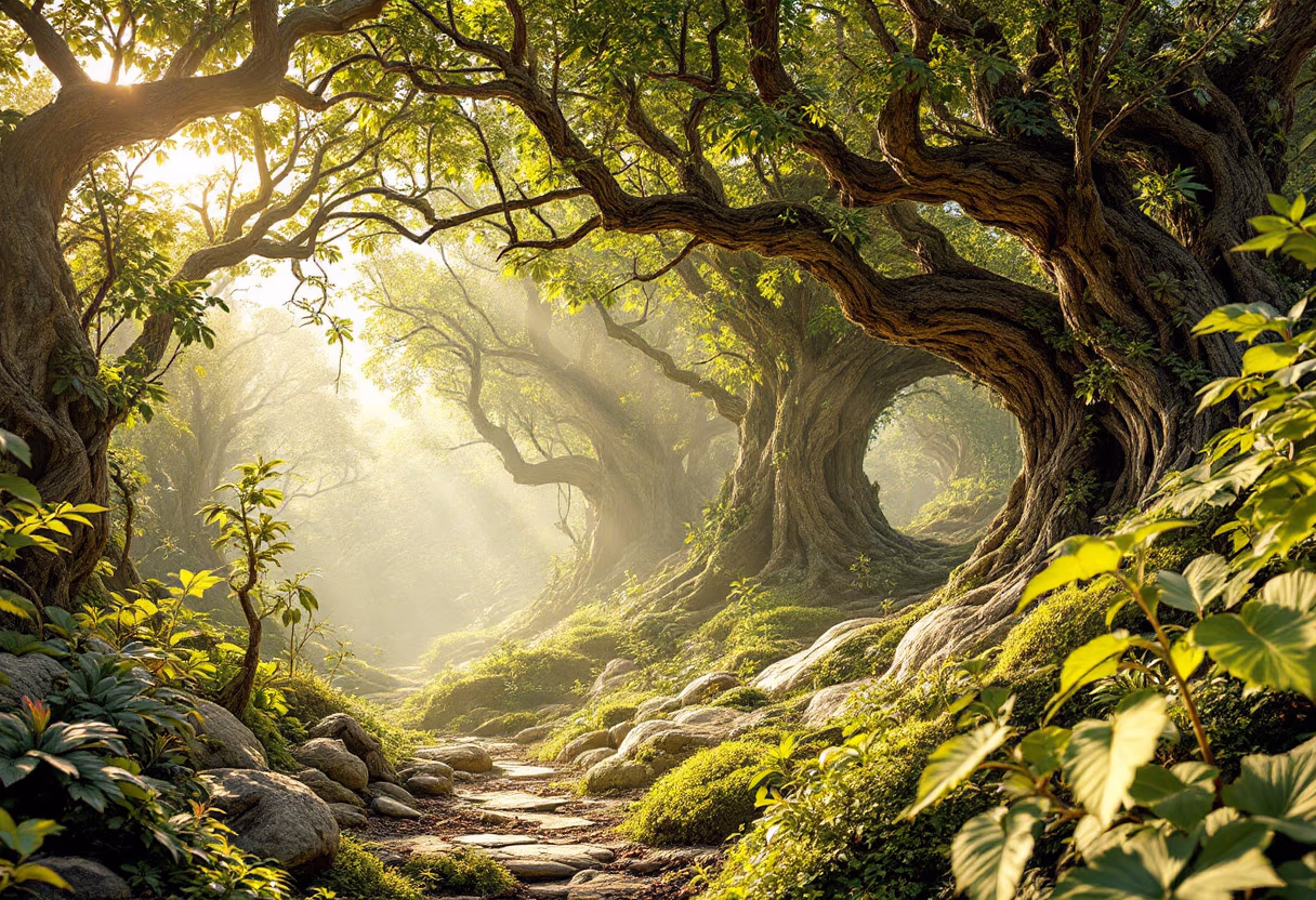 a charming, sun-kissed retail setting, showcasing an open layout with soft fabrics and textured surfaces, sunlight gently highlighting a collection of artisan-crafted items, a relaxed and organic feel that appeals to the discerning ecommerce customer, neutral tones and harmonious textures, enhanced by natural light, serene backdrops of greenery and foliage