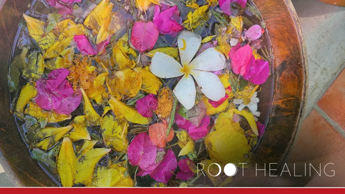 An image showing a bowl of flowers.