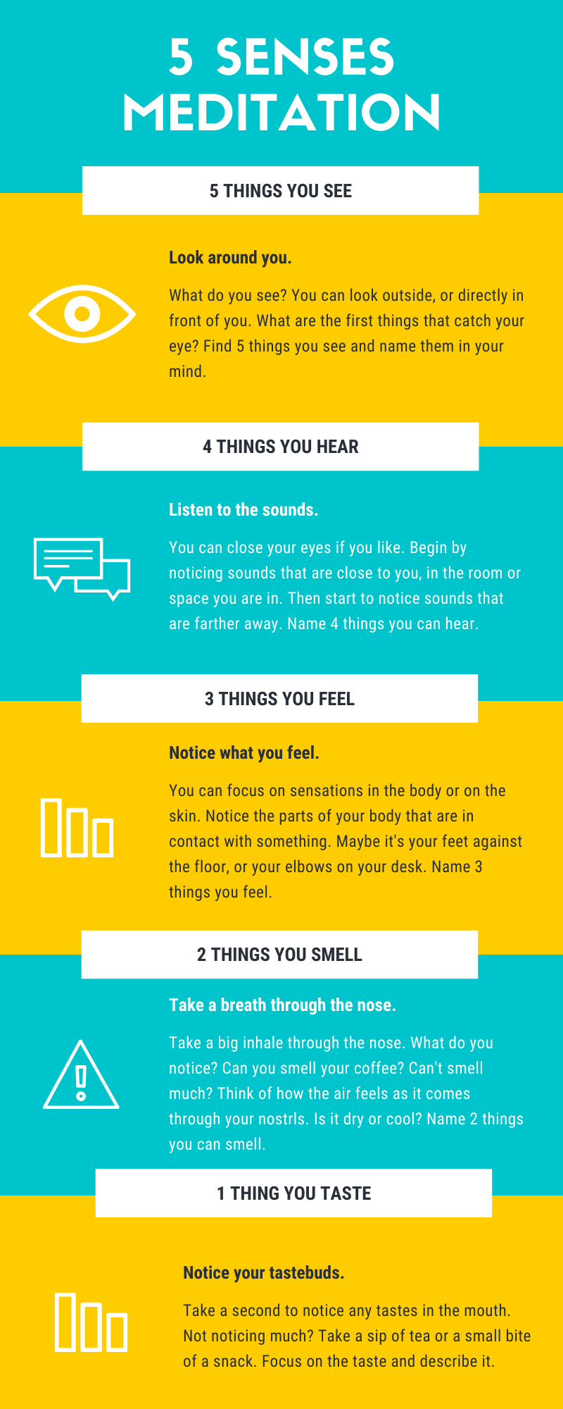 Try 5 Sense Meditation [Infographic]