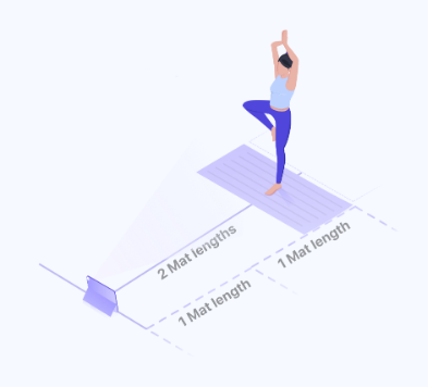 Device Placement During Online Yoga Class