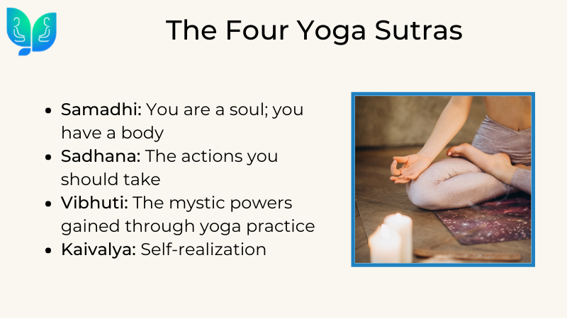 List of Four Yoga Sutras
