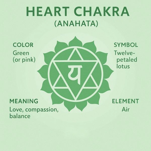 Heart Chakra Color and Symbol