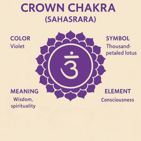 Crown Chakra Color and Symbol