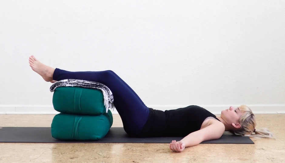 Supported Corpse Pose Restorative Yoga