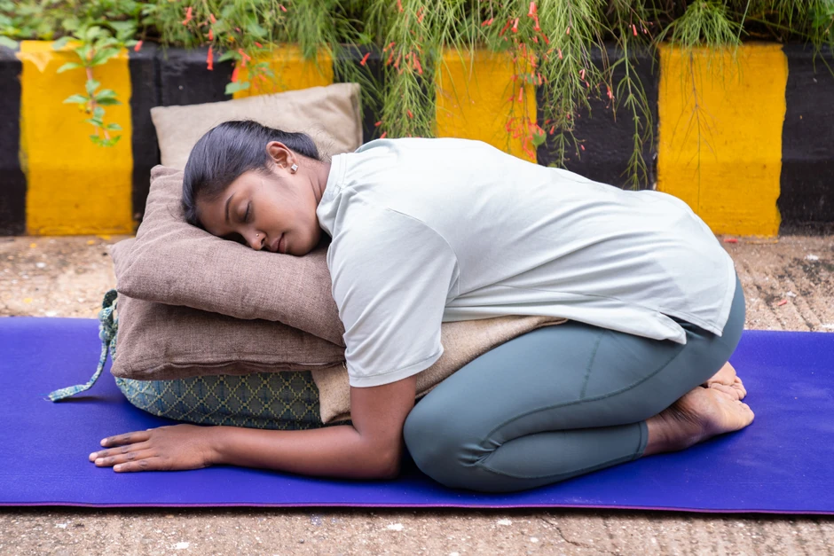 Child's Pose for Stress Relief