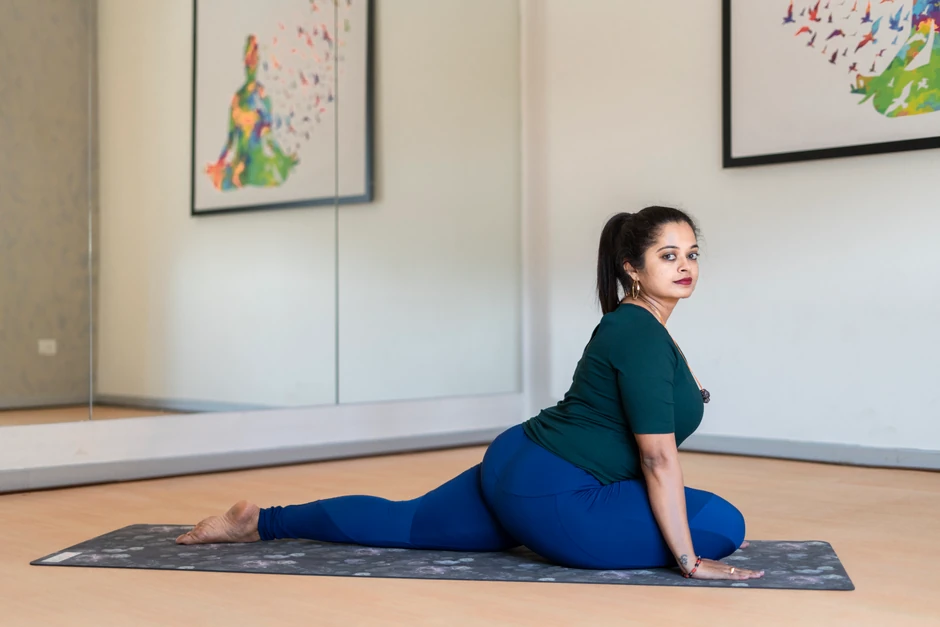 Pigeon Pose for Stress Relief
