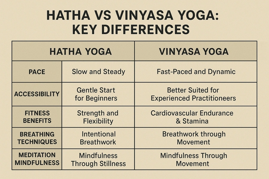 Hatha vs Vinyasa Differences