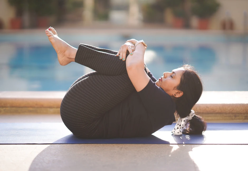 Wind Relieving Pose for Weight Loss
