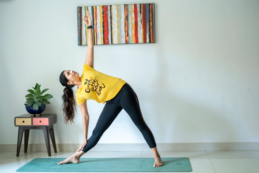 triangle pose