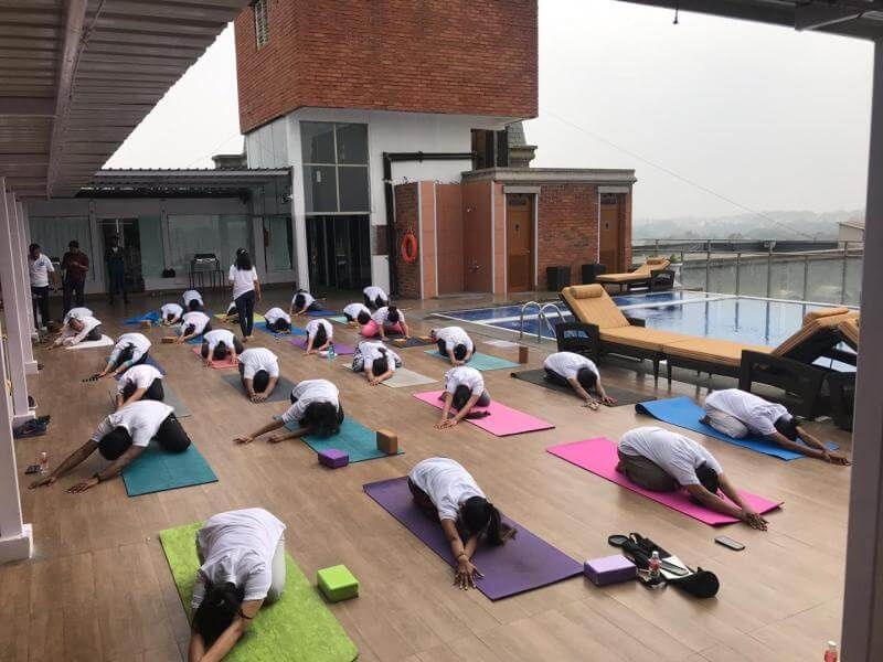 Yoga Session was Intense
