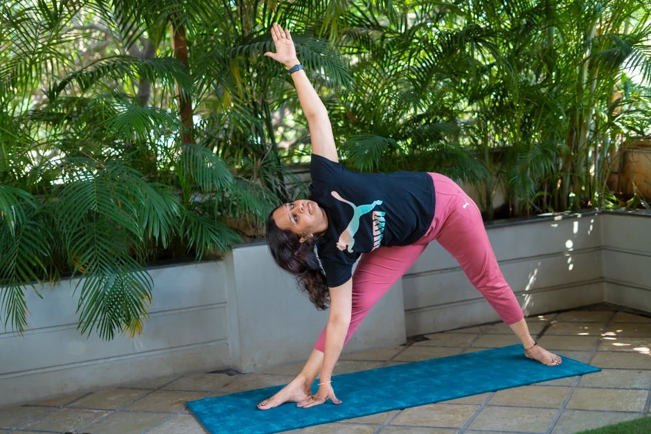 Triangle Pose for Osteoporosis