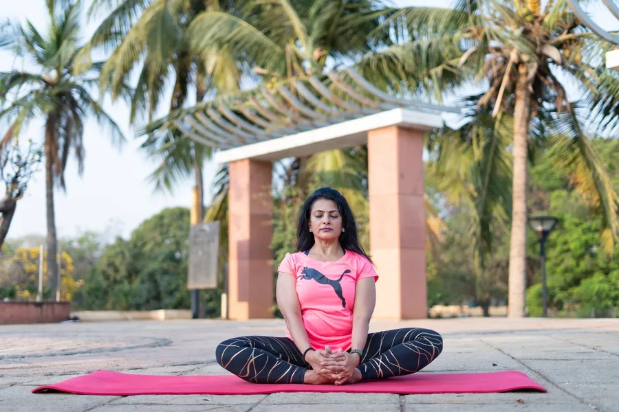 Butterfly Pose for PCOS