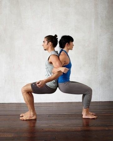 Double chair pose (intermediate to advanced level)