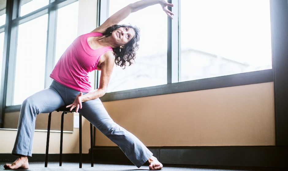 Seated Side Stretch for COPD
