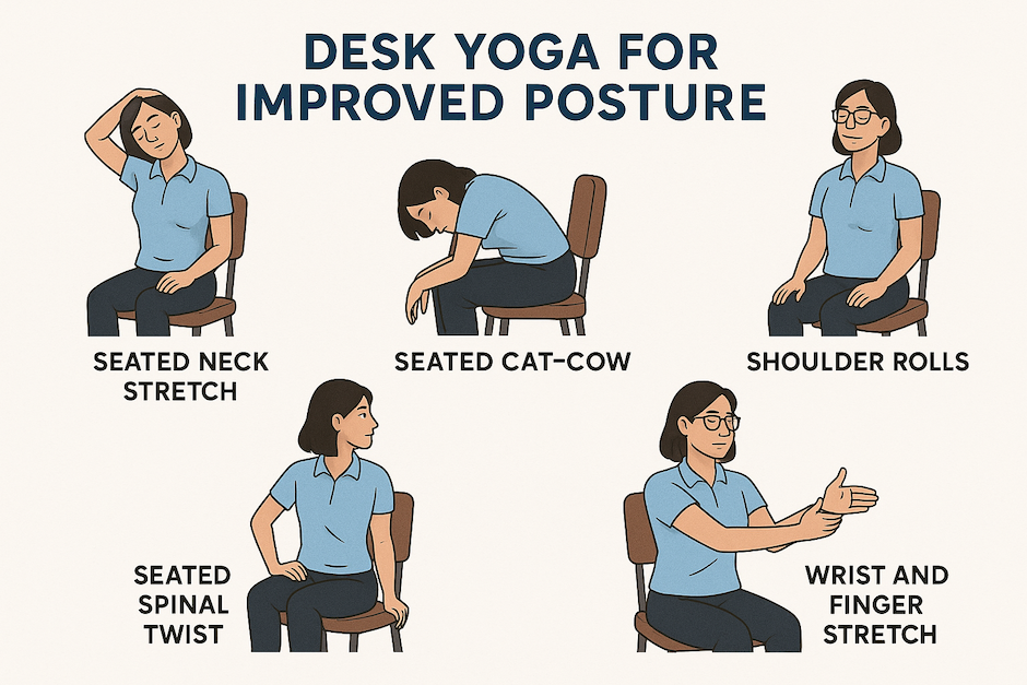 Desk Yoga for Improved Posture