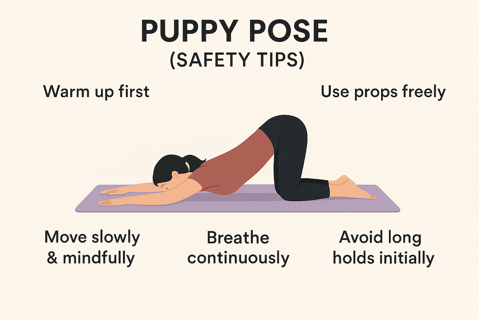 Puppy Pose Safety Tips