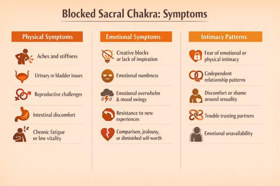 Symptoms of Blocked Sacral Chakra
