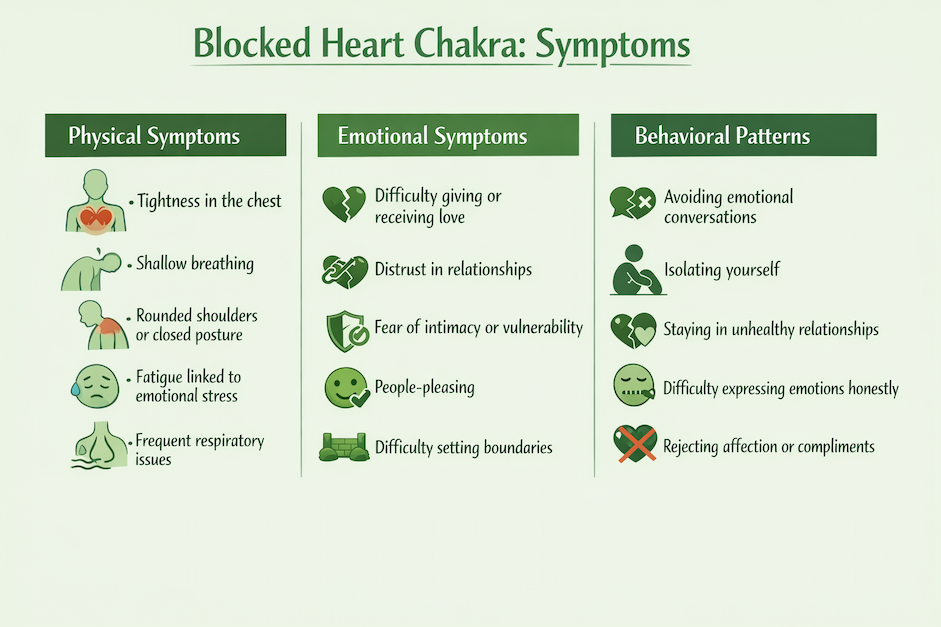 Blocked Heart Chakra Symptoms