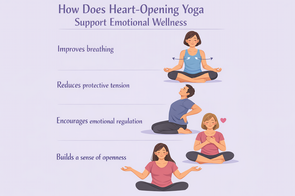 How Heart-Opening Yoga Supports Emotional Wellness