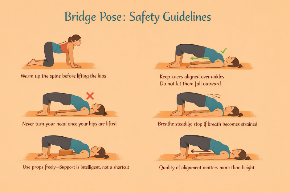 Bridge Pose Safety Guidelines