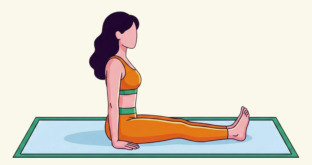 Dandasana Staff Pose Image