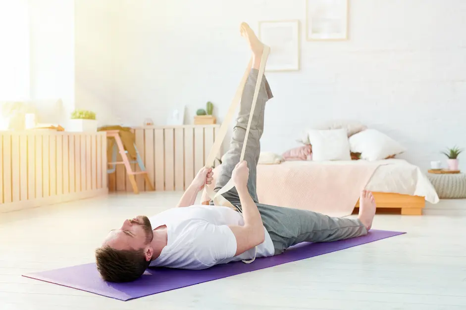 Supine Hamstring Stretch with Strap