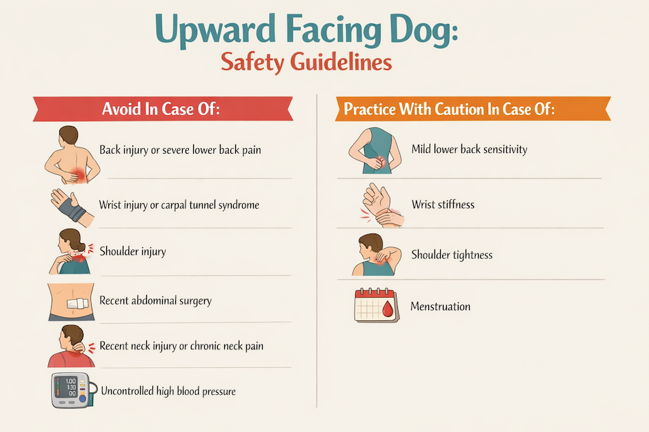 Upward Facing Dog Pose Safety Tips