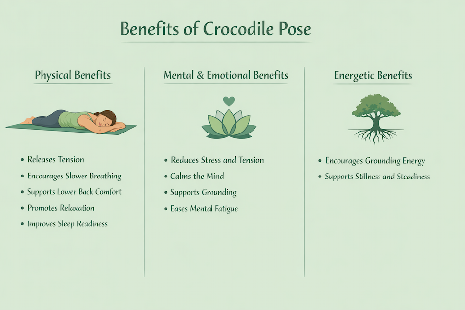 Benefits of Crocodile Pose