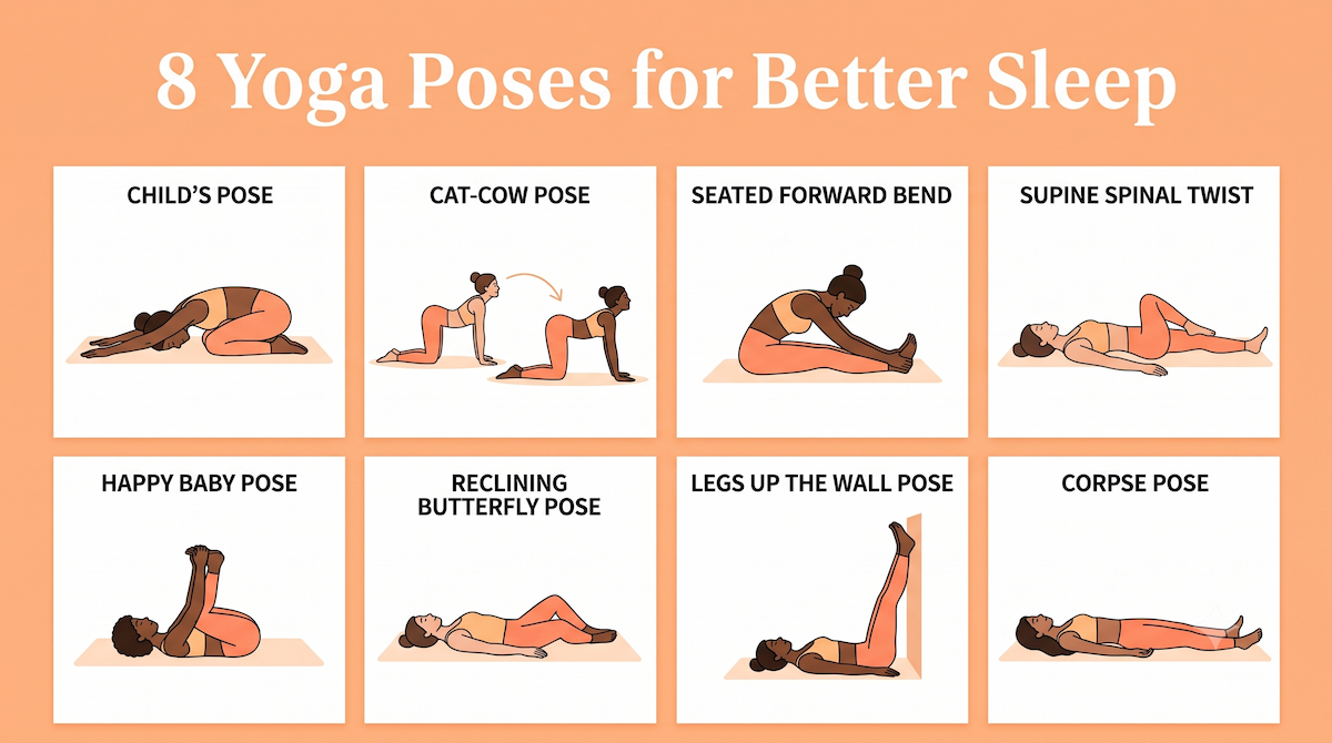 8 Yoga Poses for Better Sleep