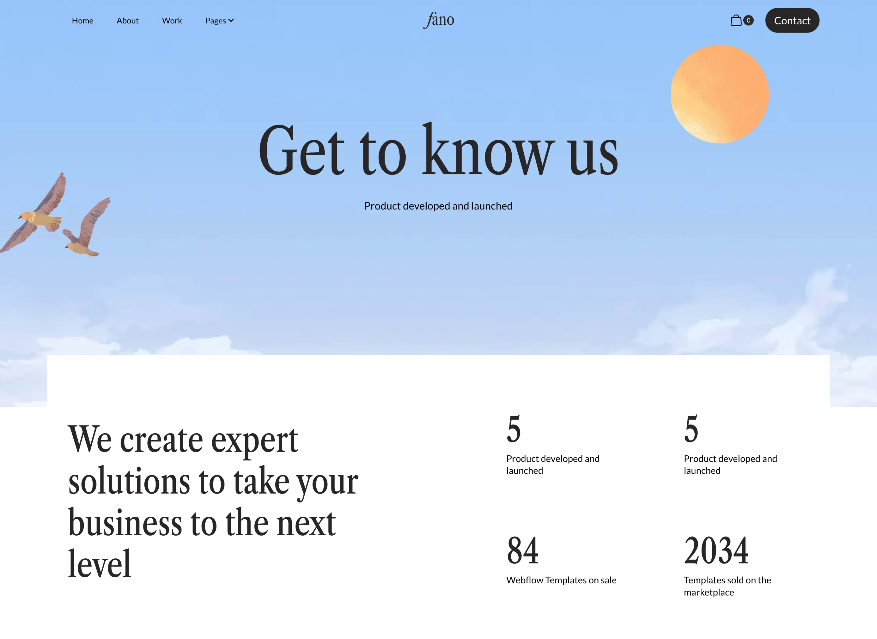 Fano Agency Webflow Template- Designed by Azwedo.com and Wedoflow.com
