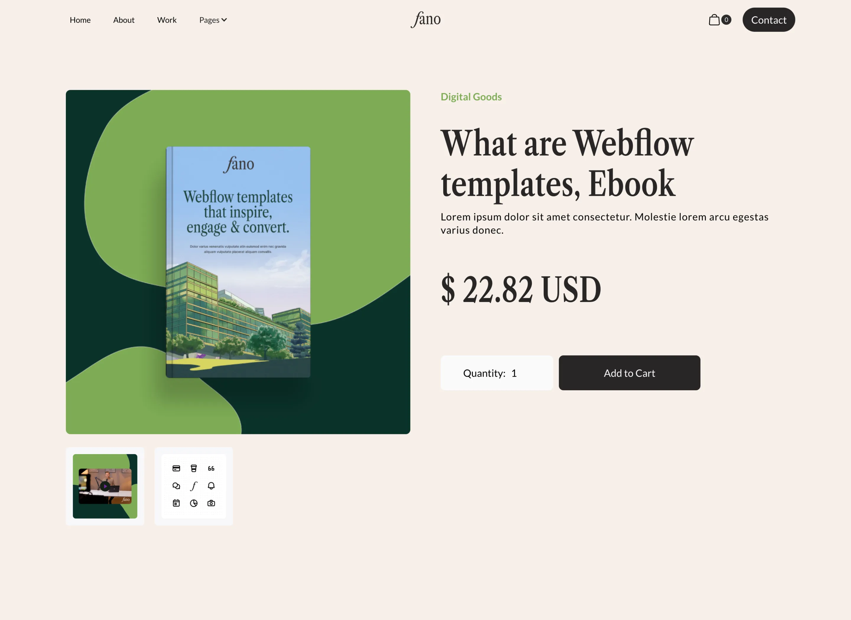 Fano Agency Webflow Template- Designed by Azwedo.com and Wedoflow.com