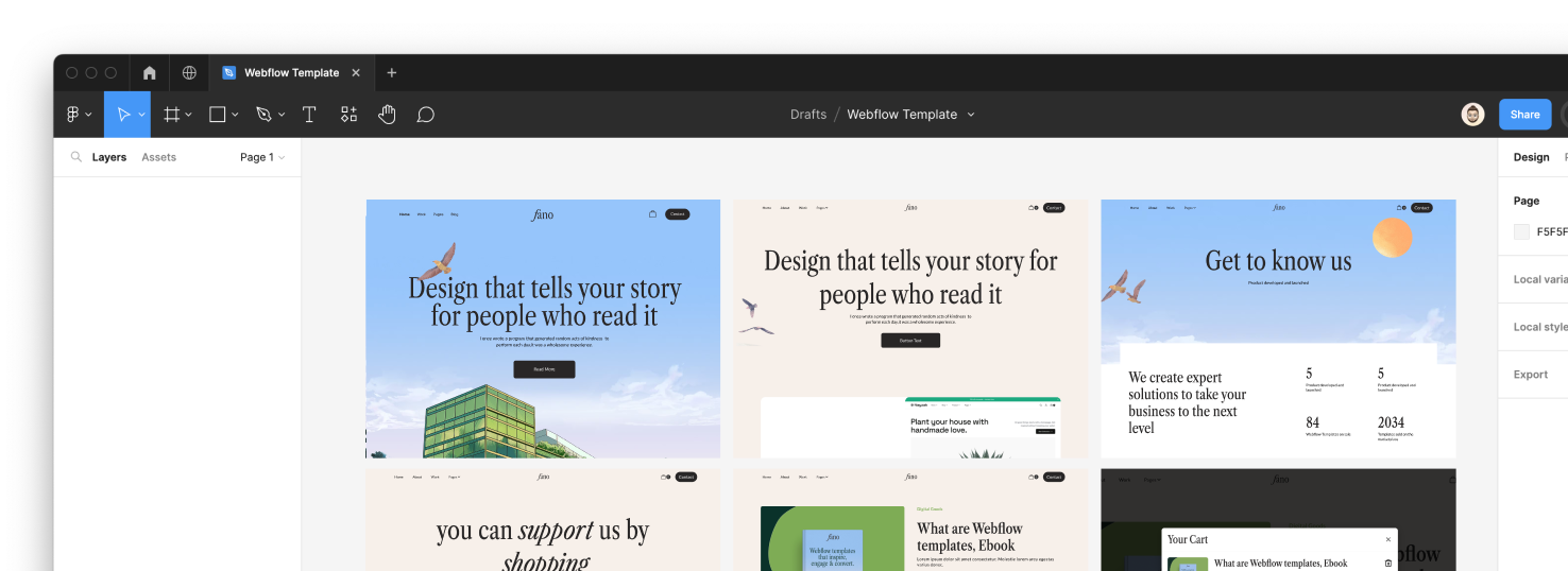 Fano Agency Webflow Template- Designed by Azwedo.com and Wedoflow.com